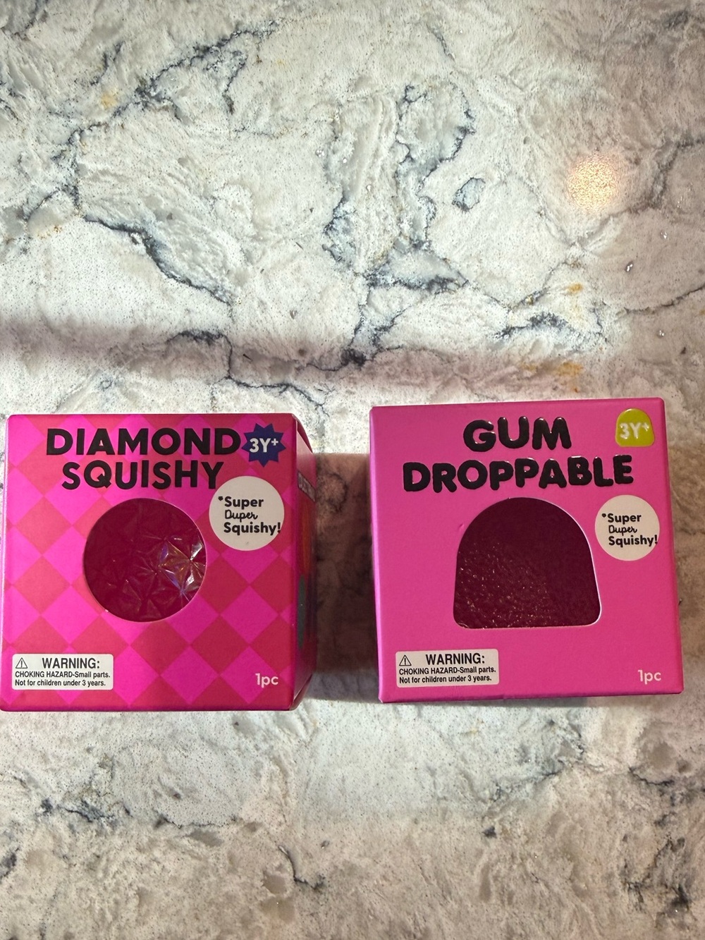 J’Adore Diamond Squishy & J’adore Gum Droppable Set - includes both Hot Pink